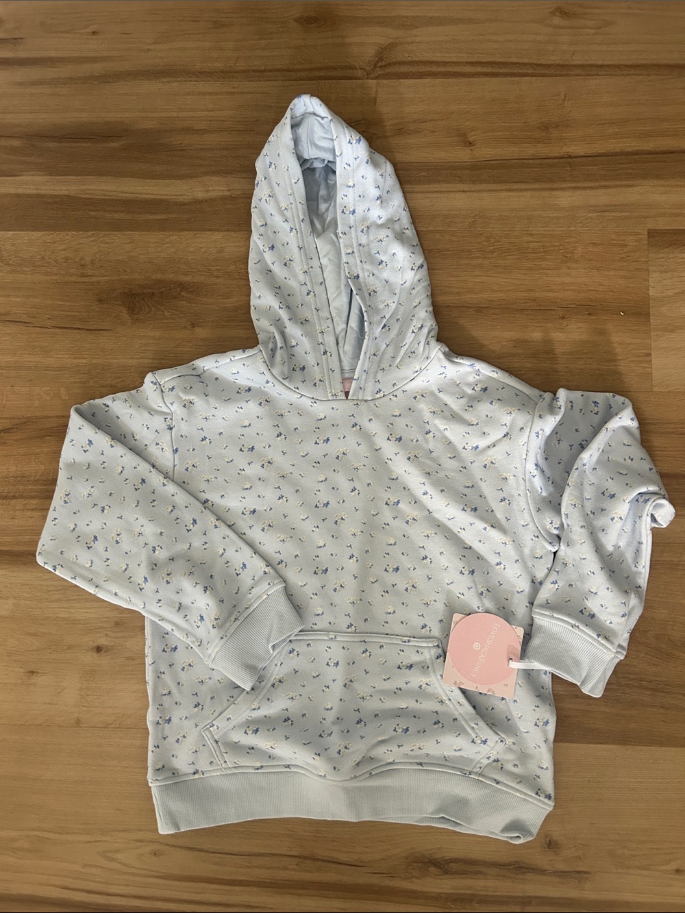 LoveShackFancy Sophia ever blooming rosettes ditsy French Terry  hooded sweatsh